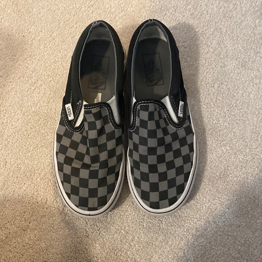 COPY - black and grey checkered vans